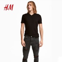 H＆M HM0542533 男装纯色短袖T恤 三件装