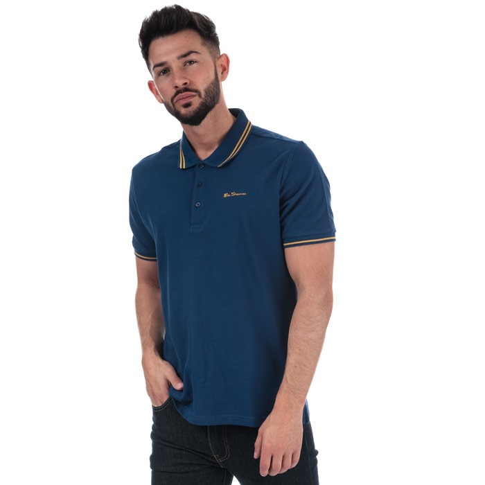 ben sherman mens tipped pique polo shirt 男士polo