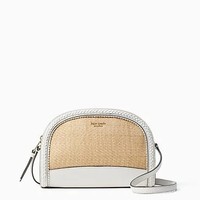 kate spade 凯特丝蓓 reiley straw dome crossbody 女款单肩包