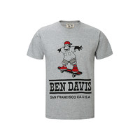 BEN DAVIS 猩猩牌 男士夏日休闲滑板猴logo短袖T恤 PRINT TEE 0008