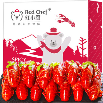 星农联合红小厨 麻辣小龙虾 750g 4-6钱/17-25只 净虾500g 海鲜水产