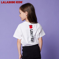 LALABOBO 儿童小熊肥版短袖T恤 L02B-KNDT63