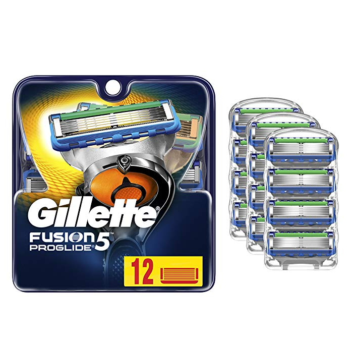 gillette 吉列 fusion5 proglide 锋隐致顺 手动剃须刀头 12个