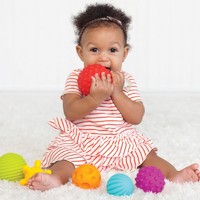 湊單品：Infantino 嬰蒂諾 寶寶手抓多紋理感知球 多球組合