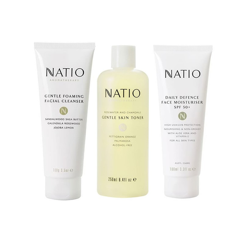 NATIO 娜迪奥 青春保湿套装（洁面+爽肤水+面霜）