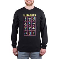 Thrasher 黑色浅色长袖 T 恤 黑色
