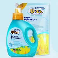 U-ZA 婴幼儿洗衣液 1300ml+1000ml 