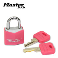 玛斯特彩色迷你挂锁旅行李箱包锁储物柜子门锁迷你小锁9120MCND 粉红色