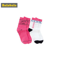 巴拉巴拉女童襪子春季新款短襪兒童棉襪保暖卡通小女孩透氣兩雙裝 *2件
