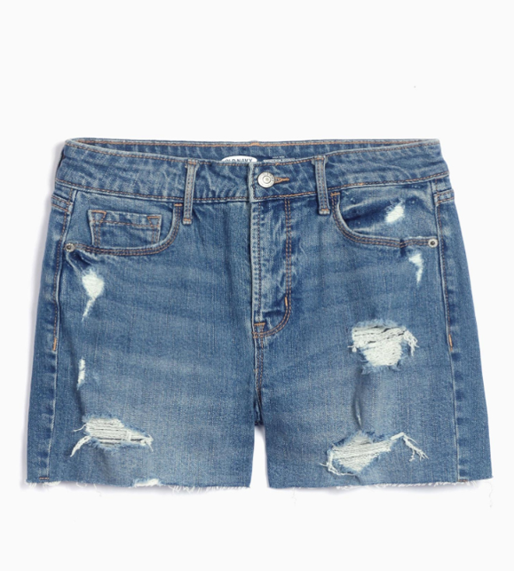 OLD NAVY 413574 女款高腰牛仔短裤