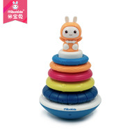米宝兔声光音乐彩虹圈叠叠乐彩虹塔套圈玩具