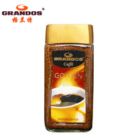 格兰特冻干黑咖啡 德国进口0脂金速溶提神 美式咖啡粉100g瓶装