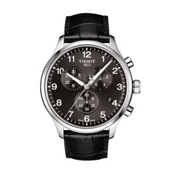 【圣诞节礼物】天梭(tissot)瑞士手表 速驰系列皮带石英男士手表 时尚