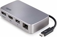 Elgato Thunderbolt 3 Mini Dock - with built-in Thunderbolt cable, 40 Gb/s, dual 4K support, USB 3.1 Gen 1, Gigabit Ethernet