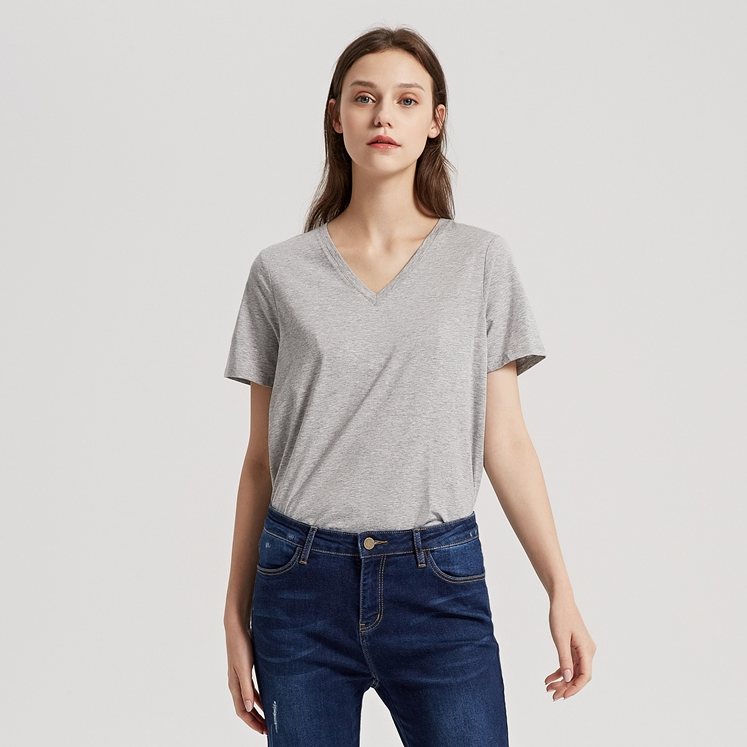 ME&CITY 508708 女士V领T恤