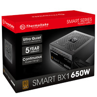 Tt（Thermaltake）額定650W Smart BX1 650W 臺式機電腦主機機箱電源（80PLUS銅牌/靜音風扇/5年換新/背線）