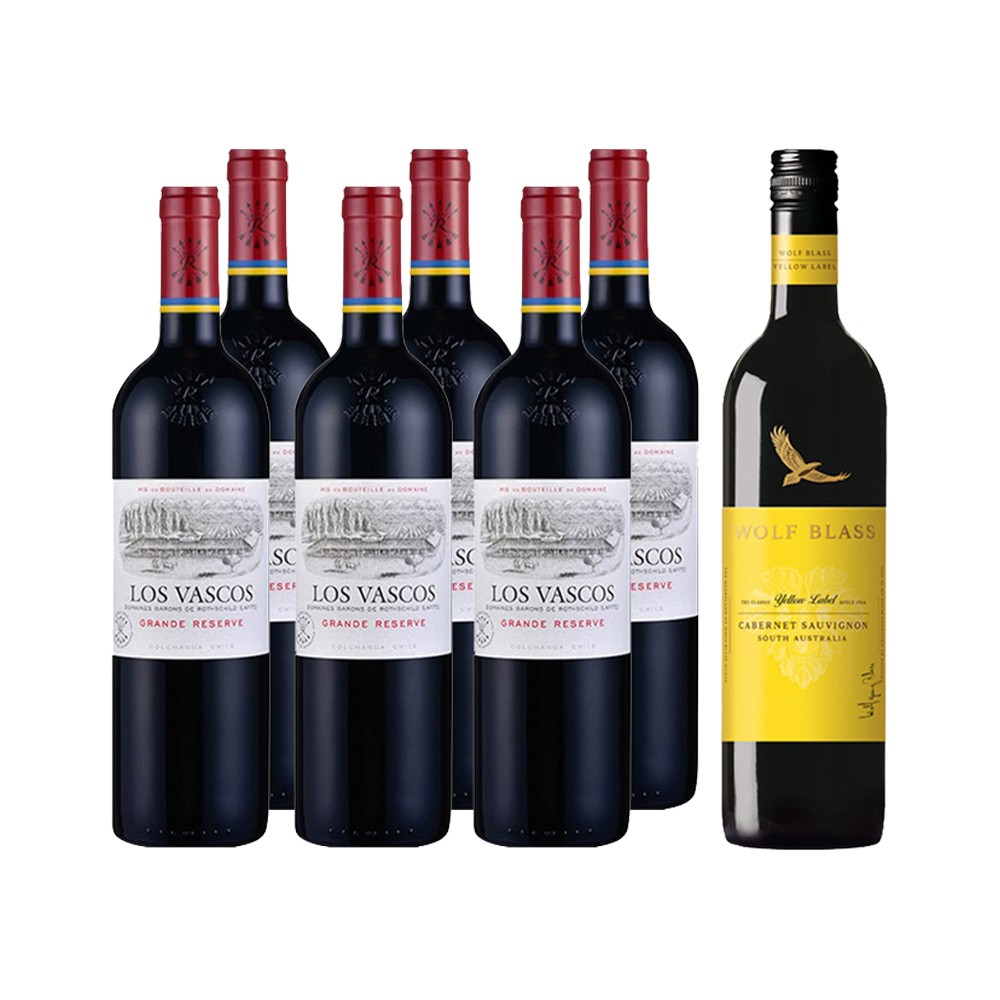 双11预售: lafite 拉菲 巴斯克特酿 干红酒葡萄酒 750ml*6瓶 禾富黄牌
