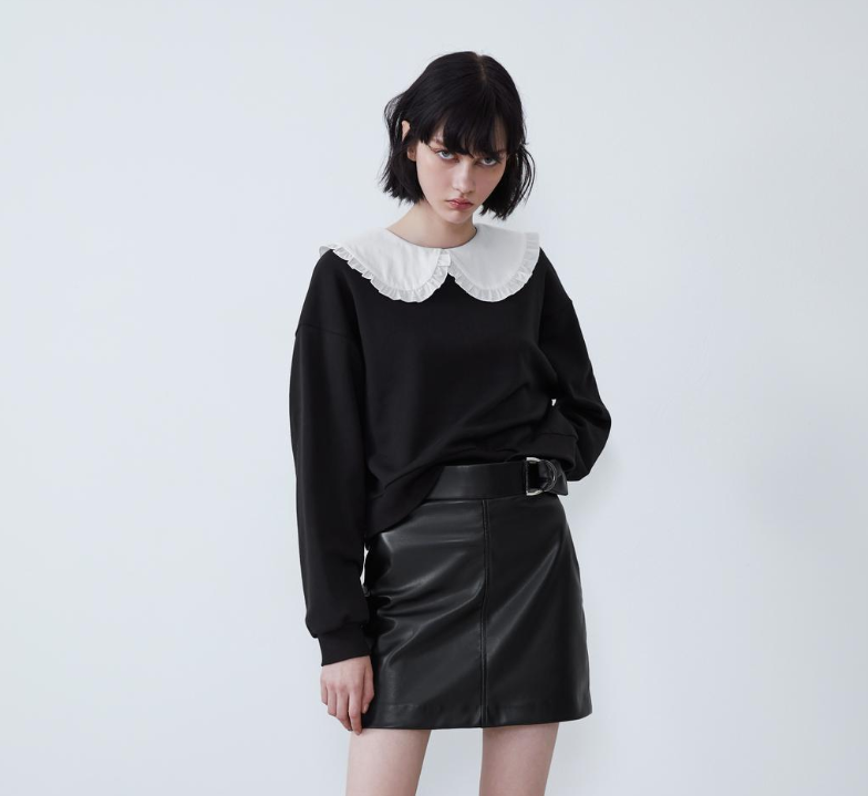 ZARA 00264818800 女士翻领卫衣