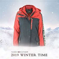 Tommy Hilfiger 汤米·希尔费格 19秋冬新款 女士三合一冲锋衣防水外套 棉衣内胆可拆卸