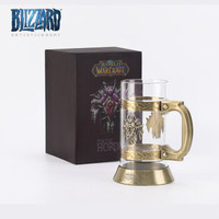 暴雪Blizzard 魔兽世界杯 联盟 部落 徽记啤酒杯玻璃杯水杯酒杯750ml 部落