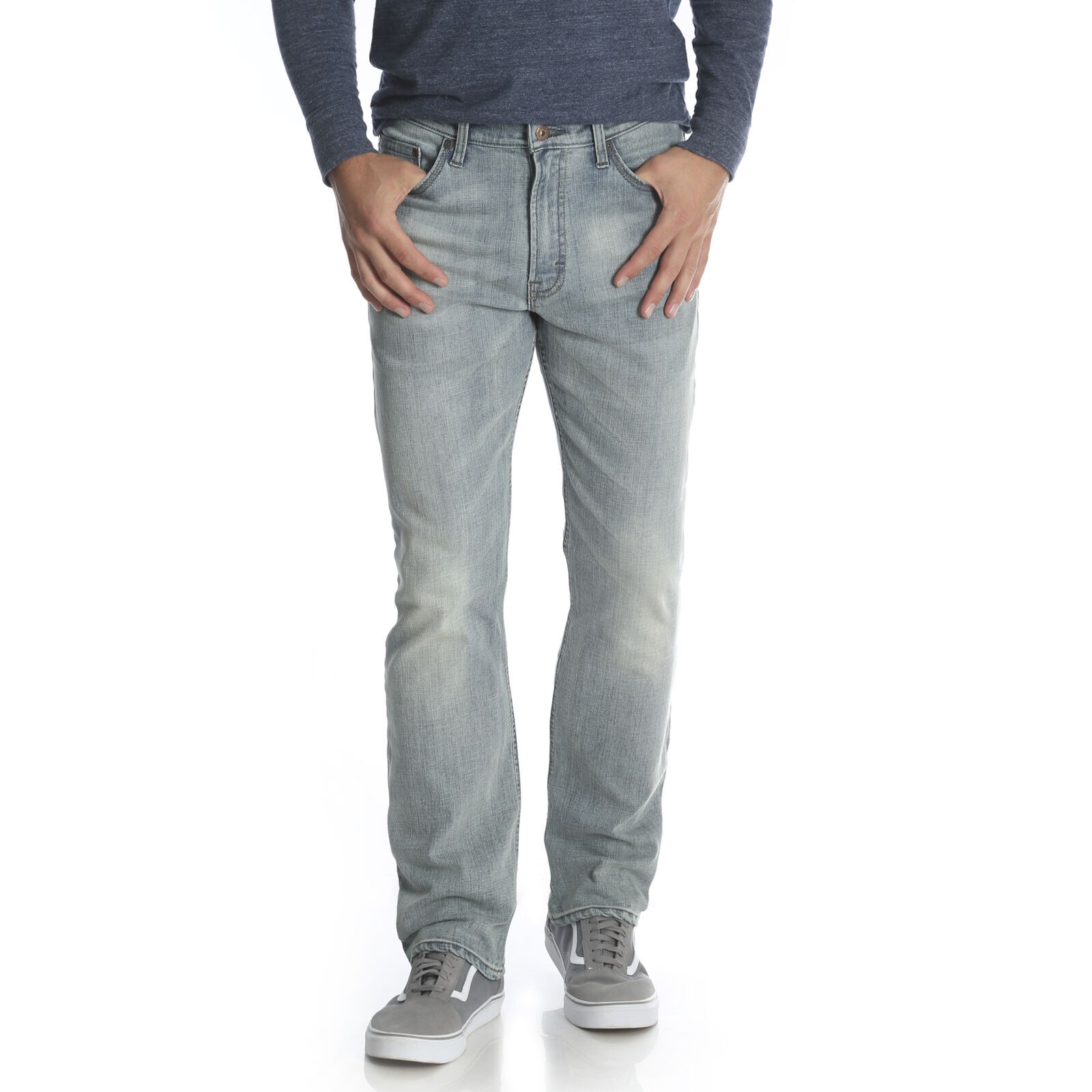 Wrangler 威格 Flex 男士直筒牛仔裤