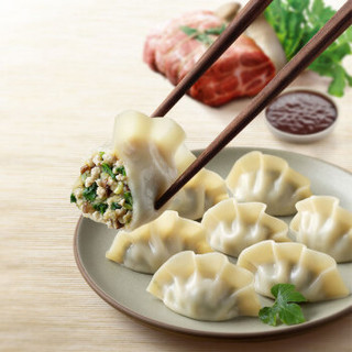bibigo必品阁水饺有道荠菜杏鲍菇猪肉饺子720g