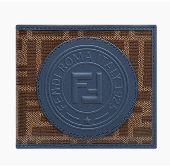 fendi 芬迪 男士ff图案折叠钱包钱夹