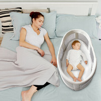 婴儿床中床 新生幼儿床便携式可折叠旅行宝宝床睡篮睡床边床 初生婴儿尿布台 护理床 婴儿床中床-领潮版