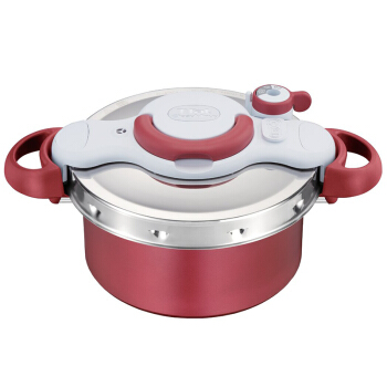 Tefal 特福 P4604236 2in1 高压锅普通锅二合一 红色 4.2L