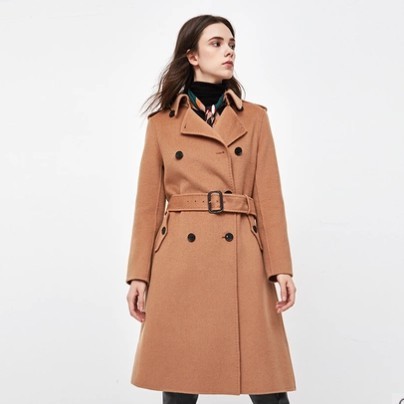 YANXUAN 网易严选 女式经典收腰纯羊毛大衣
