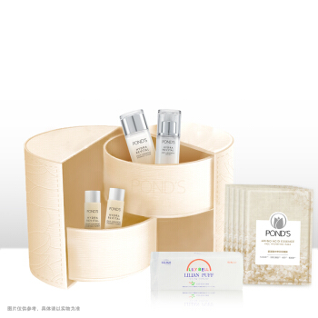 POND'S 旁氏 水润盈泽系列水乳护肤礼盒（120ml+100ml+15ml*2+27ml*5）烟酰胺 玻尿酸 添加