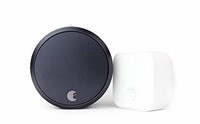 August Smart Lock Pro + 智能锁，深灰色，与Alexa配合使用