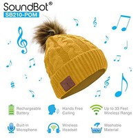 SoundBot – SB210 HD 立体声蓝牙 4.1 无线智能 无檐便帽耳机 内置麦克风