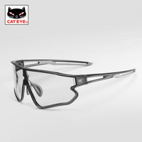 猫眼（CATEYE）骑行眼镜变色偏光跑步运动自行车防风带近视太阳镜男女 变色眼镜