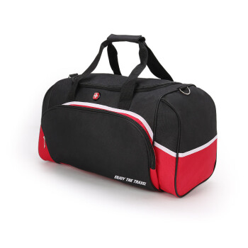 SWISSGEAR瑞士旅行包男女运动健身包单肩出差背包行李袋手提圆筒包斜挎大容量篮球包