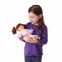 Melissa & Doug Mine to Love Brianna12英寸玩偶，带头发和衣服、身体柔软的洋娃娃