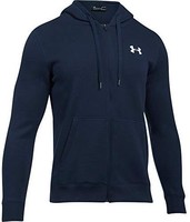 Under Armour 安德玛 Rival 修身男士运动夹克 全长拉链舒适连帽衫