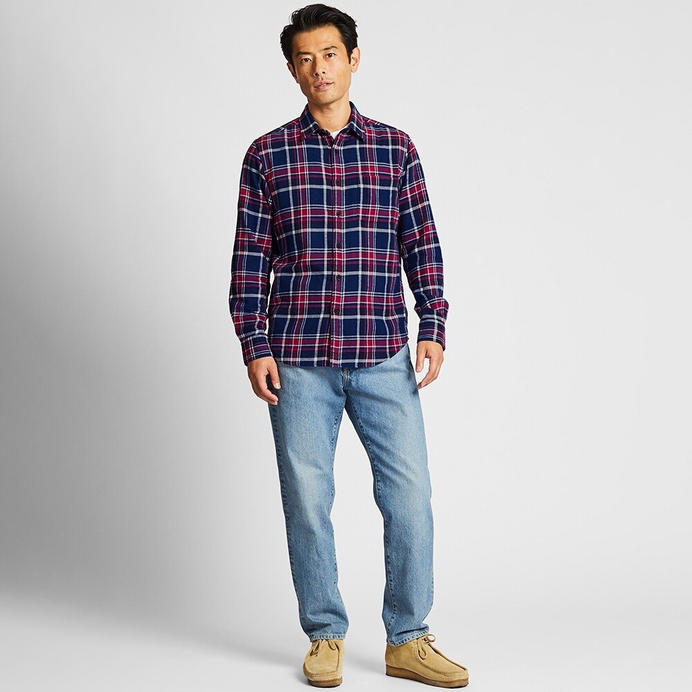 uniqlo 优衣库 421197 法兰绒格子衬衫