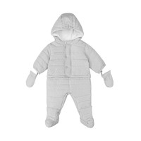 考拉海购黑卡会员：P'tit bisou  中性 长袖婴幼儿保暖连体服 3-18个月 *2件