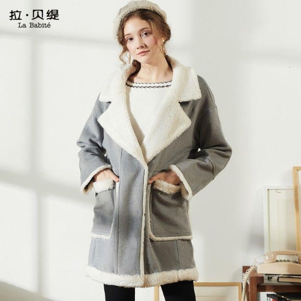 La Babite 拉贝缇 60005725 女士羊羔毛大衣