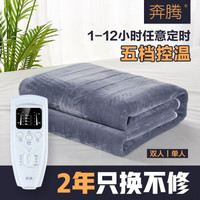 奔腾 电热毯电褥子单人/双人双控智能调温小型加热毯 单人款（1.5*0.7）