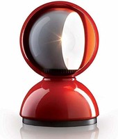 Artemide Eclisse 台灯，直径 12 厘米 高 18厘米 红色 Ø 12 H 18 cm 需配变压器