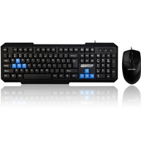 讯拓（Sunt）轻装上阵KX03 键鼠套装  电脑键盘 黑色