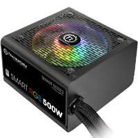 Tt 500W額定電腦臺式機機箱電源 atx全模組RGB金牌700W寬幅電源