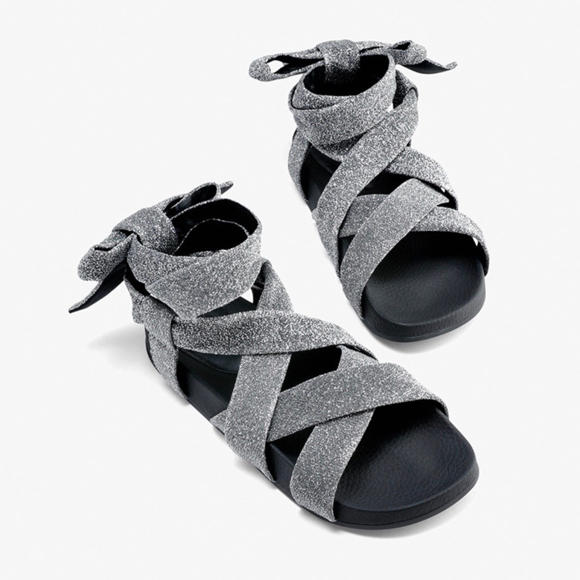 CHARLES＆KEITH CK1-70920034 女士绑带低跟凉鞋