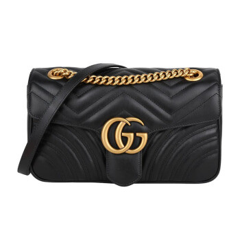 商品gucci 古驰 女款黑色皮质斜挎包443497 dtdit 1000