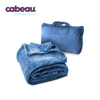 Cabeau  Fold'n Go Blanket 多功能便携旅行毯 飞机毯 毛毯 午睡毯 腰枕靠毯 折叠毛毯 蓝色