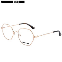 麦昆(McQ)眼镜框男 镜架 透明色镜片金色镜框MQ0230OA 002 54mm
