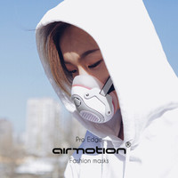 爱莫生（airmotion）明星口罩男女防尘雾霾颗粒物PM2.5防护可洗骑行面罩 白色（含2片滤芯）