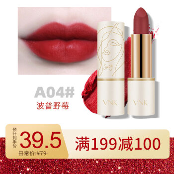 VNK艺术管口红A04# 波普野莓3.5g（哑光唇膏 不易脱色 不显唇纹 不拔干）